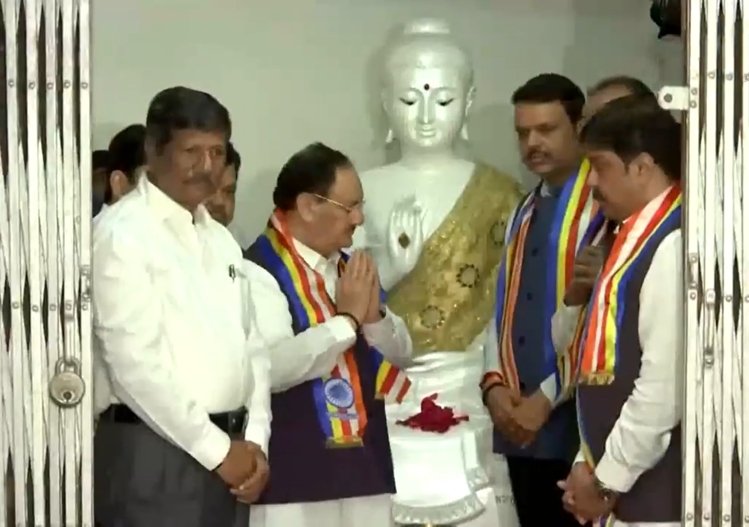 JP Nadda and Devendra Fadnavis Visit Dr. BR Ambedkar’s Residence in Mumbai