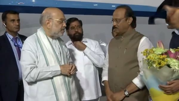 Union Home Minister Amit Shah Lands in Mumbai, Welcomed by Maharashtra’s Top Leadership